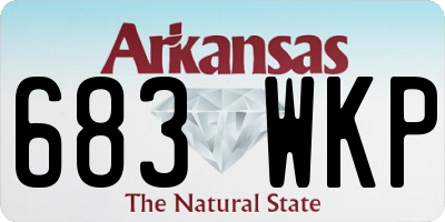 AR license plate 683WKP