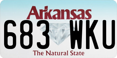 AR license plate 683WKU