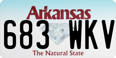 AR license plate 683WKV