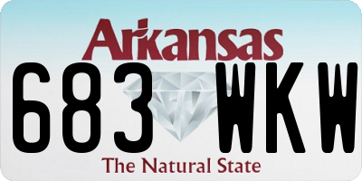 AR license plate 683WKW
