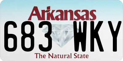 AR license plate 683WKY