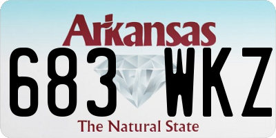 AR license plate 683WKZ