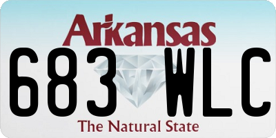 AR license plate 683WLC