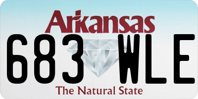 AR license plate 683WLE