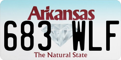 AR license plate 683WLF