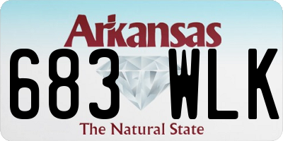 AR license plate 683WLK