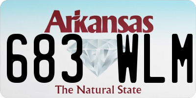 AR license plate 683WLM