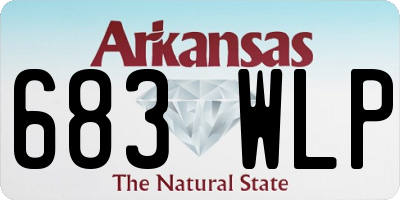 AR license plate 683WLP