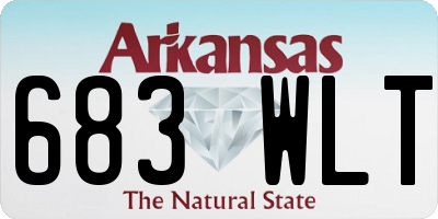 AR license plate 683WLT