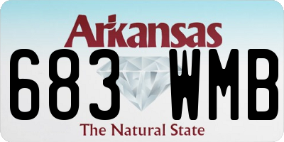 AR license plate 683WMB