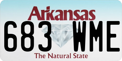 AR license plate 683WME