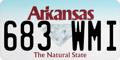 AR license plate 683WMI