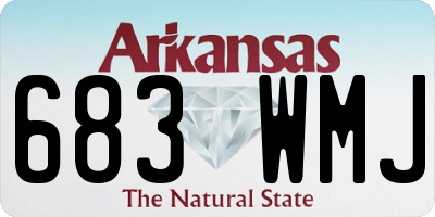 AR license plate 683WMJ
