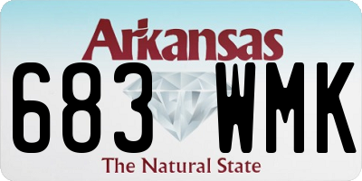 AR license plate 683WMK