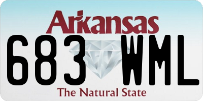 AR license plate 683WML