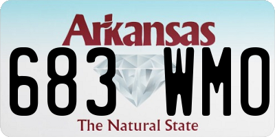 AR license plate 683WMO