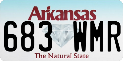 AR license plate 683WMR