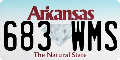 AR license plate 683WMS