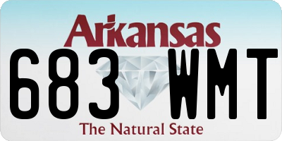 AR license plate 683WMT