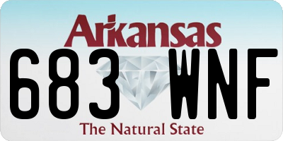 AR license plate 683WNF