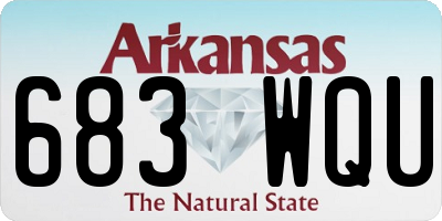 AR license plate 683WQU