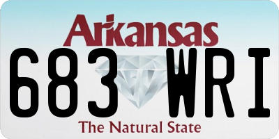 AR license plate 683WRI
