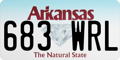 AR license plate 683WRL