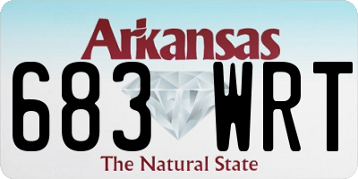 AR license plate 683WRT