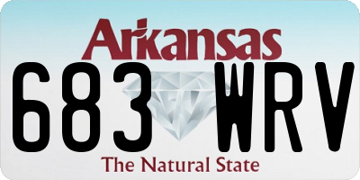 AR license plate 683WRV