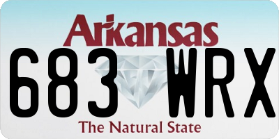 AR license plate 683WRX