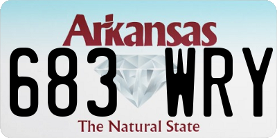 AR license plate 683WRY