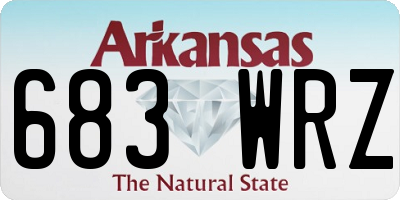 AR license plate 683WRZ