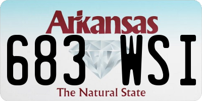 AR license plate 683WSI