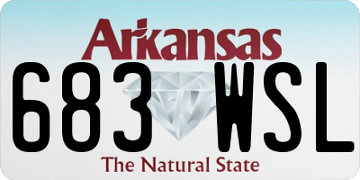 AR license plate 683WSL