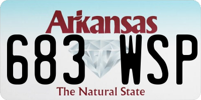 AR license plate 683WSP