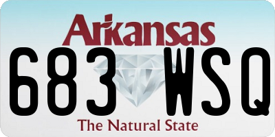 AR license plate 683WSQ
