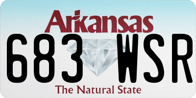 AR license plate 683WSR