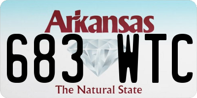 AR license plate 683WTC