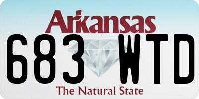 AR license plate 683WTD