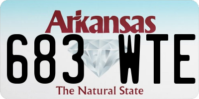 AR license plate 683WTE