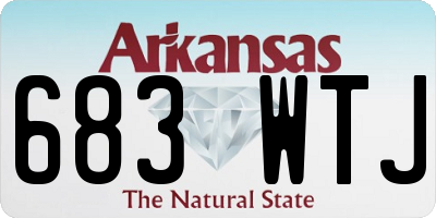 AR license plate 683WTJ