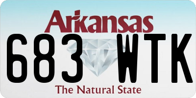 AR license plate 683WTK