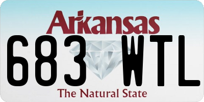 AR license plate 683WTL