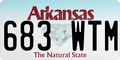 AR license plate 683WTM