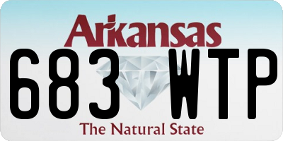 AR license plate 683WTP
