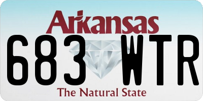 AR license plate 683WTR