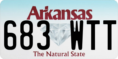 AR license plate 683WTT