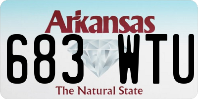 AR license plate 683WTU