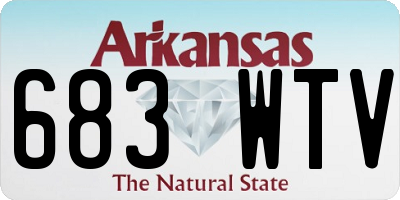 AR license plate 683WTV
