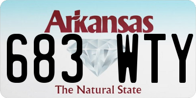 AR license plate 683WTY